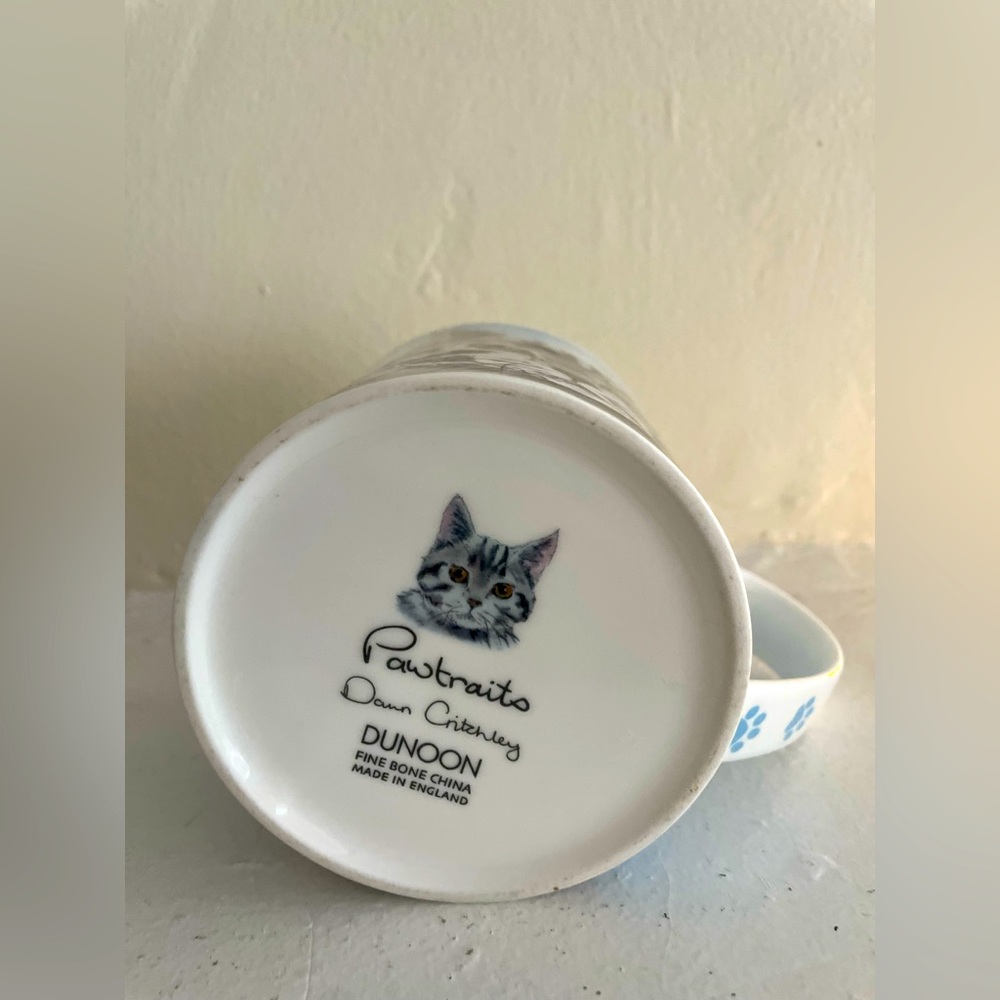 RARE: Dunoon Pawtraits Handmade Ceramic Tea Mug/Cat Portrait/Art/Cat Lover Gift - Picture 6 of 9